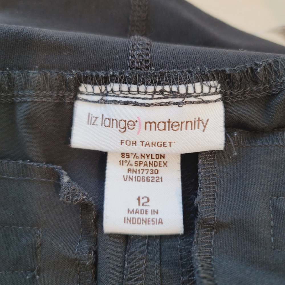 Liz Lange For Target Black Maternity Pants Women's Size 12 - Picture 14 of 14